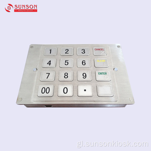 Pinpad compacto cifrado para quiosco de pagamento non tripulado